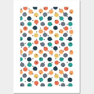 Colorful Polka Dots Seamless Pattern 022#002 Posters and Art